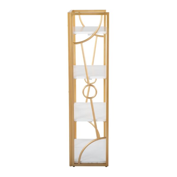 Constellation - Contemporary Bookcase - Gold / White