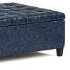 Harrison - Coffee Table Storage Ottoman - Denim Blue - Image 7