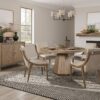 Round Dining Table With Lazy Susan - Latte - Image 7