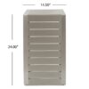 Aluminum Outdoor Side Table, C Shaped End Table, Outside Small Table For Patio - Silver - Image 4
