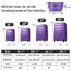 Hardshell Luggage Sets 4 Pieces + Bag Spinner Suitcase With Tsa Lock Lightweight - 16" / 20" / 24" / 28" Luggages - Purple - Image 2