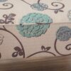 Contemporary Loveseat With Upholstered Fabric And Birch Wood Legs - White / Multi - Image 5