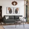 Livingston - Upholstered Sofa - Charcoal Gray - Image 11