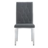 Armless Dining Chairs, Grid And Buckle Design Of The Back (Set of 4) - Gray - Image 15