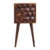 Mini Cube 2 Drawer Nightstand - Chestnut - Image 2