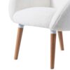 Imitation Lamb Fabric Sofa Chair - White - Image 2