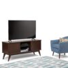 Draper - Mid Century Low TV Media Stand - Medium Auburn Brown - Image 10