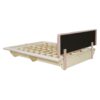 Queen Size Upholstered Hydrualic Platform Floating Bed With LED Light And USB Port - Pink - Image 9