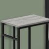 Accent Table, C - Shaped, Contemporary And Modern - Gray / Black - Image 5