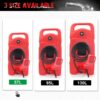 34 Gallon Gas Caddy With Wheels Fuel Transfer Tank, Gasoline Diesel Can Fuel Storage Tank For Automobiles ATV Car Mowers Tractors Boat Motorcycle - Red - Image 5