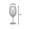 Leadingware Plastic Wine Glasses (Set of 4), Unbreakable Bpa Free Acrylic, 20Oz - Silver - Image 3