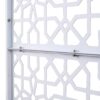 Outdoor & Indoor Metal Privacy Screen Freestanding Decorative Privacy Screen - White - Image 8