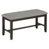 6 Piece Kitchen Dining Table Set Wooden Rectangular Dining Table, 4 Chairs And Bench Family Furniture - Espresso - Image 11