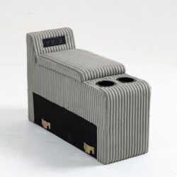 Modular Sofa Coffee Table Module With Storage Function, Cupholders, USB Ports For Living Room Apartment - Gray