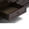 Warm Shaker - TV Media Stand Handcrafted - Tobacco Brown - Image 8