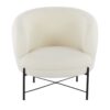 Chloe - Contemporary Chair - Black / White - Image 5
