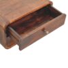 Curved Wall Mounted Bedside Table - Walnut - Image 6