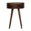 Nordic Circular Nightstand - Chestnut - Image 10