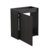 Modern 16" Bathroom Vanity Sink Combo With Ceramic Sink And Cabinet For Small Spaces - Black - Image 22