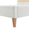Haley - Queen Upholstered Cane Back Platform Bed - Antique White - Image 7
