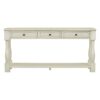 Console Table Long Console Table With Drawers And Shelf For Entryway, Hallway, Living Room - Antique White - Image 11
