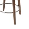 Counter Stool With Swivel Seat And Tufted Back - Natural - Image 4