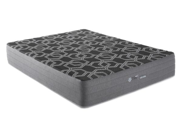 12" King Smooth Top Foam, Medium Plush Mattress - Black