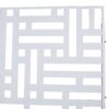 Decorative Freestanding Metal Privacy Screen For Indoor & Outdoor Use - White - Image 10