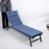 2 Piece Outdoor Chaise Lounge Chair Cushion Replacement Set - Navy Blue - Image 7