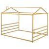 Queen Metal House Shape Platform Bed - Gold - Image 2