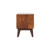 Boucle Nordic Storage Bench - Chestnut - Image 9