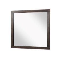 Square Mirror With Knotty - Brown