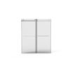 Frameless Shower Door, Double Sliding Shower Door, Clear Tempered Glass Shower Enclosure With Square Rail, Double Side Easy Clean Coat, Finished With Buffer - Brushed Nickel - Image 14