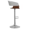 Lowell - Adjustable Swivel Bar Stool - White - Image 4
