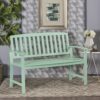 Farmhouse Style Loja Bench Indoor / Outdoor Acacia Wood - Mint - Image 9