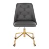 Marche - Contemporary Adjustable Office Chair With Casters - Gold / Gray - Image 5
