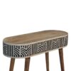 Inlay - Edessa Bone Console Table - Oak - Image 5