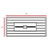 Outdoor Fire Pit Table With Lid Modern Design - Black - Image 6