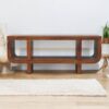 Orion - Curved Media Unit - Brown - Image 10