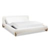 Alpine - King Puffy Modern Platform Bed - Ivory White - Image 4