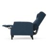 Westeros - Wing Back Fabric Upholstered Recliner - Navy Blue - Image 8