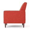 Macedonia - Mid Century Modern Button Tufted Fabric Recliner - Orange - Image 15