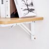 Laundry Room Folding Table Wall Mounted Folding Table For Small Spaces, Fold Down Desk, Workbench, Addition To Garage & Shed - Burly Wood - Image 19