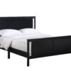 Connelly - Reversible Panel Full Bed - Black / Vintage Walnut - Image 2