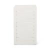 Aluminum Outdoor Side Table, C Shaped End Table, Outside Small Table For Patio - White - Image 3