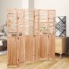 Panel Wooden Folding Room Divider - Natural - Image 12