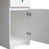Computer Desk With Hutch & Bookshelf, Wood Executive Desk Teens Student Desk Writing Laptop Home Office Desk With Drawers, 3 Ac Outlets And 2 USB Charging Ports, Study Laptop Table For Home - White - Image 15