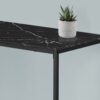 Computer Desk, Home Office, Corner, L Shape, Laptop, Marble Look Contemporary & Modern - Black - Image 2
