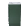 Bathroom Vanity With Ceramic Sink Combo, Modern Freestanding Storage Cabinet With Silver Handles, Soft Closing Doors - Green - Image 20