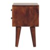 Mini Modern Bedside Table - Chestnut - Image 10